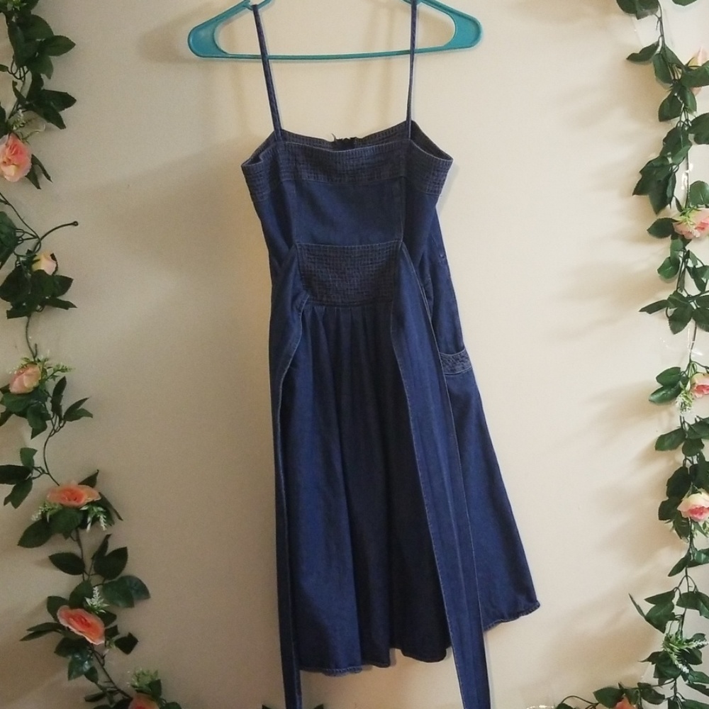 Nordstrom Just for Wraps denim dress 3 4